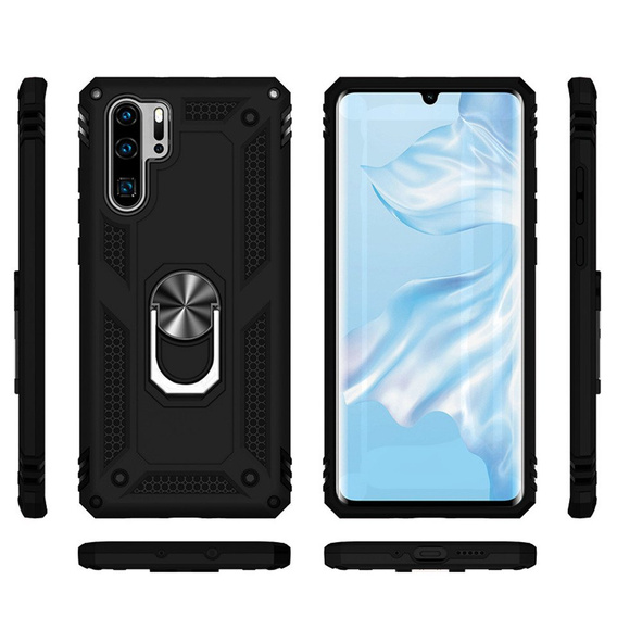Páncélozott telefontok a Huawei P30 Pro, Nox Case Ring, fekete