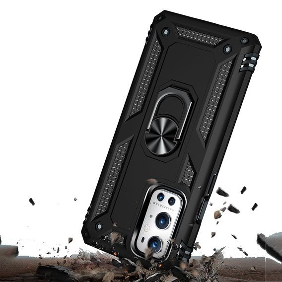 Páncélozott telefontok a OnePlus 9 Pro, Nox Case Ring, fekete