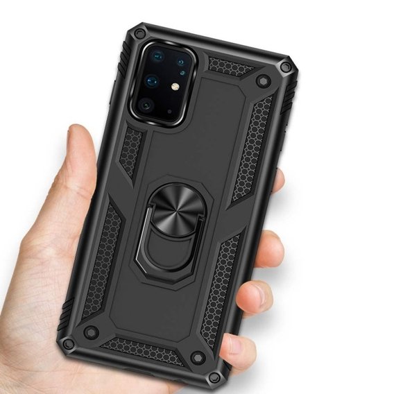 Páncélozott telefontok a Samsung Galaxy S10 Lite, Nox Case Ring, fekete