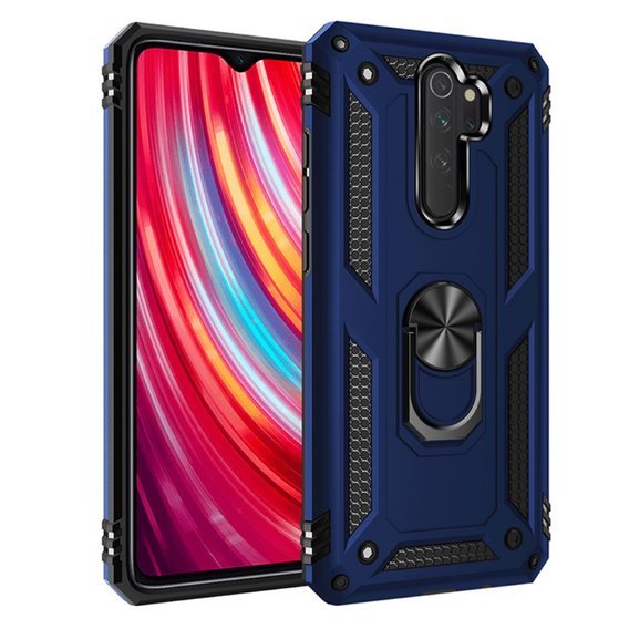 Páncélozott telefontok a Xiaomi Redmi Note 8 Pro, Nox Case Ring, kék