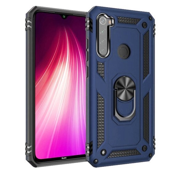 Páncélozott telefontok a Xiaomi Redmi Note 8T, Nox Case Ring, sötétkék