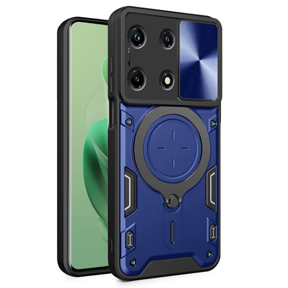 Páncélozott tok Infinix Zero 30 5G, CamShield Slide, kék