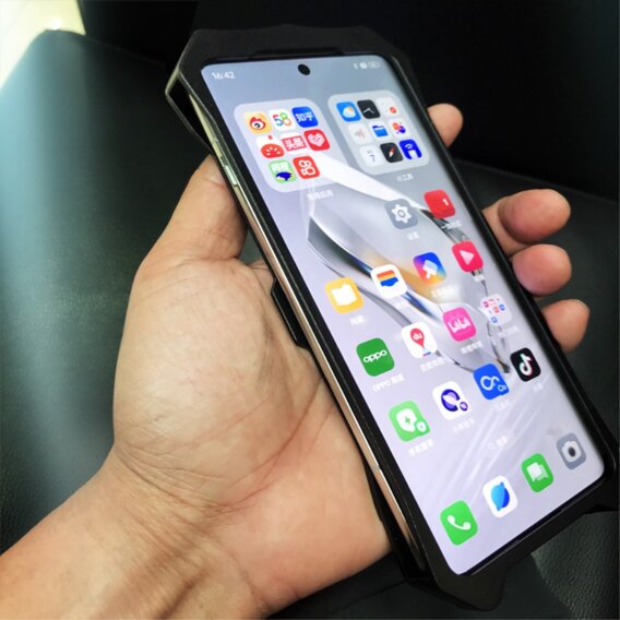 Páncélozott tok OnePlus 12 5G, Aluminum Alloy, fekete