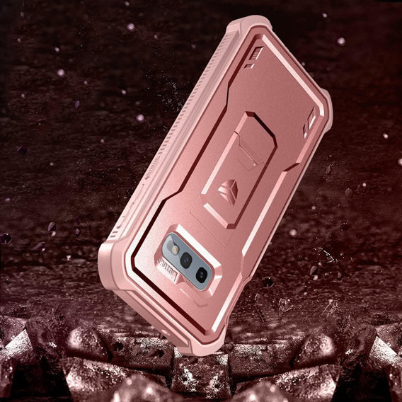 Páncélozott tok a Samsung Galaxy S10e, Dexnor Full Body, rózsaszín rose gold