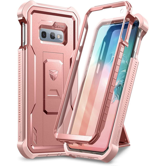 Páncélozott tok a Samsung Galaxy S10e, Dexnor Full Body, rózsaszín rose gold