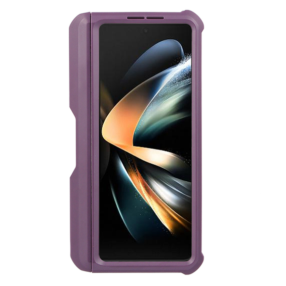 Páncélozott tok a Samsung Galaxy Z Fold 4 5G, Dexnor Full Body S-Pen Slot, lila