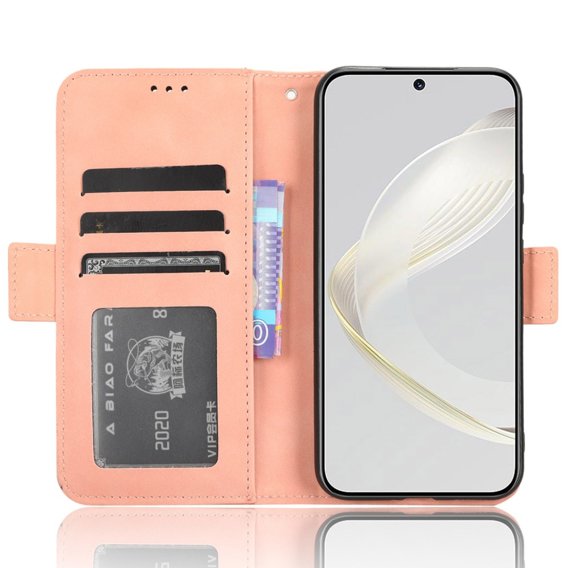 Pattintható tok a Huawei Nova 11, Card Slot, rózsaszín