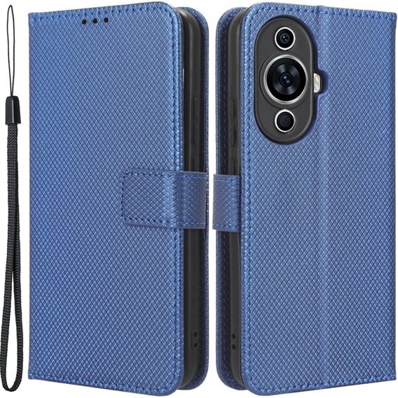 Pattintható tok a Huawei Nova 11, Wallet Smart Magnet, kék