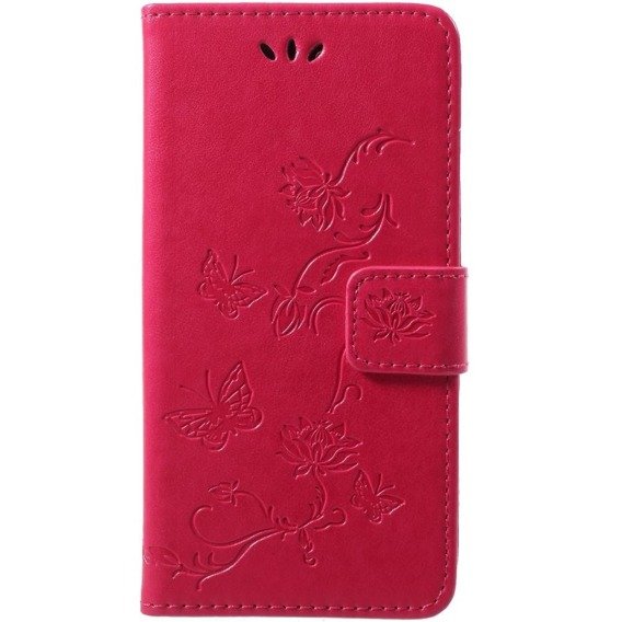 Pattintható tok a Huawei P20 Lite, Butterfly Flower, rózsaszín