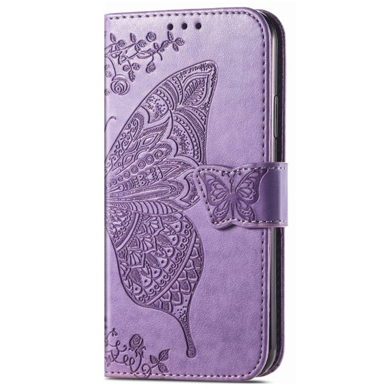 Pattintható tok a Infinix Hot 30i, Butterfly, lila