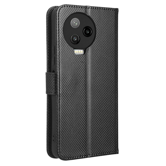 Pattintható tok a Infinix Note 12 Pro 4G, Wallet Smart Magnet, fekete