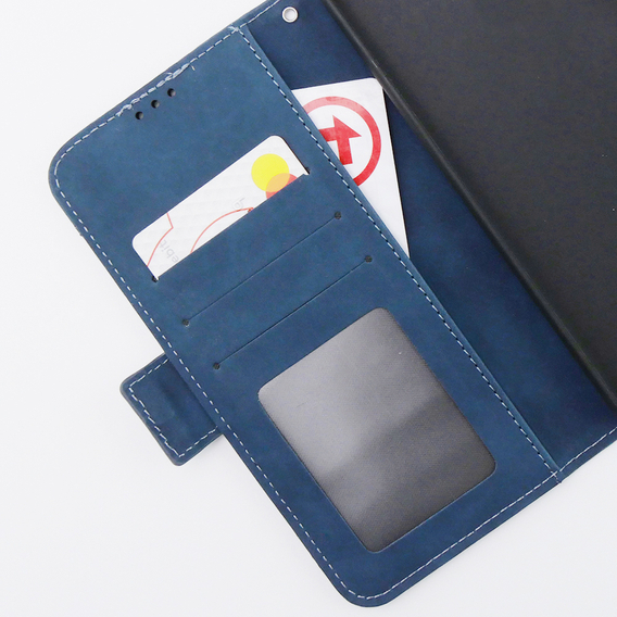 Pattintható tok a Motorola Moto G54 5G, Card Slot, kék