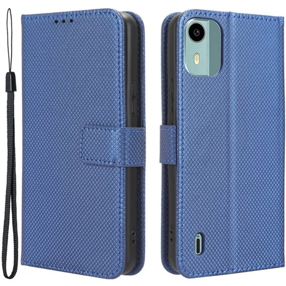 Pattintható tok a Nokia C12 4G, Wallet Smart Magnet, kék