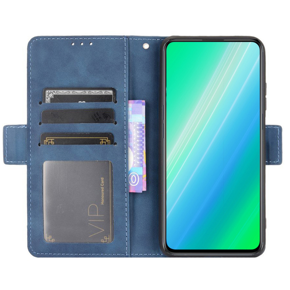 Pattintható tok a Oppo A17, Card Slot, kék