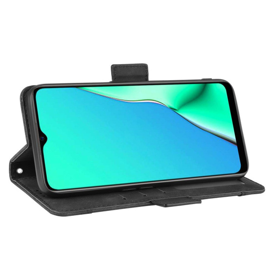 Pattintható tok a Oppo A9 2020/A5 2020, Card Slot, fekete