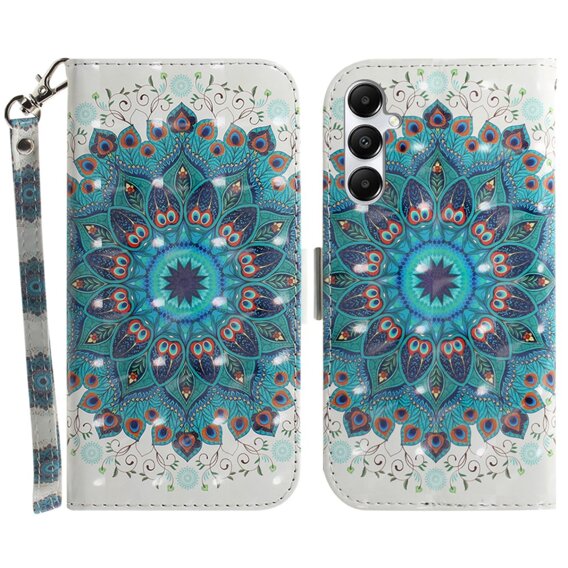 Pattintható tok a Samsung Galaxy A05s, Wallet, Mandala Flower