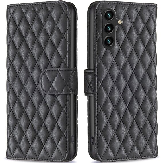 Pattintható tok a Samsung Galaxy A15, Wallet, BINFEN COLOR, fekete