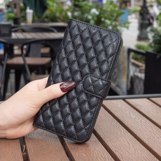 Pattintható tok a Samsung Galaxy A15, Wallet, BINFEN COLOR, fekete