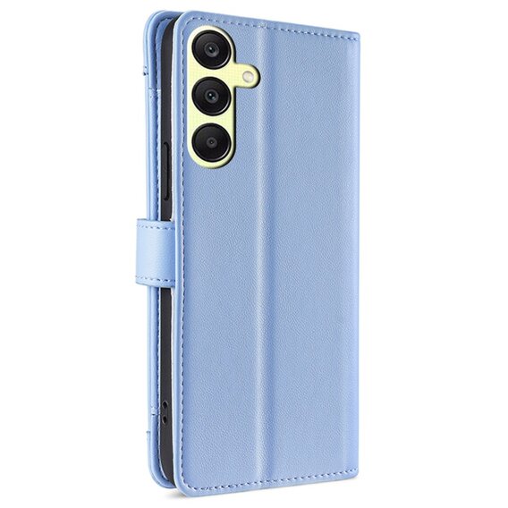 Pattintható tok a Samsung Galaxy A25 5G, Wallet Zipper Pocket, kék