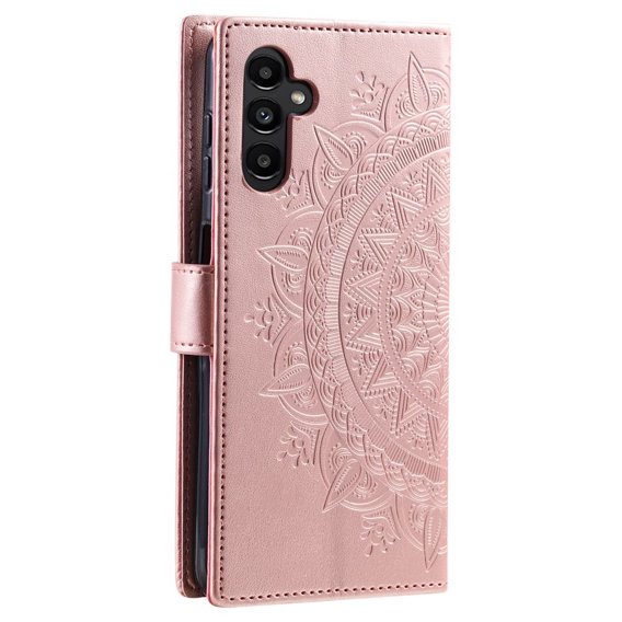 Pattintható tok a Samsung Galaxy A34 5G, Mandala, rózsaszín rose gold