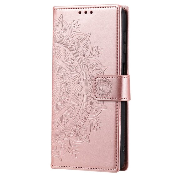 Pattintható tok a Samsung Galaxy A35 5G, Mandala, rózsaszín rose gold