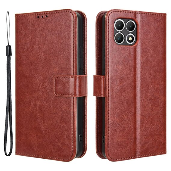 Pattintható tok a T Phone 2 5G, Crazy Horse Wallet, barna