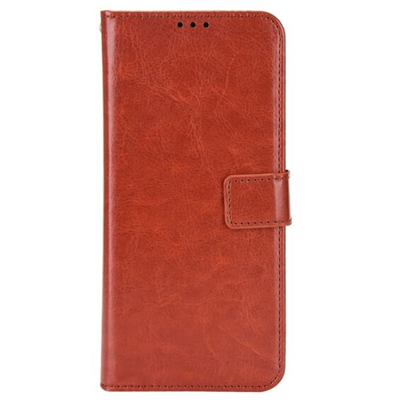 Pattintható tok a T Phone 2 5G, Crazy Horse Wallet, barna