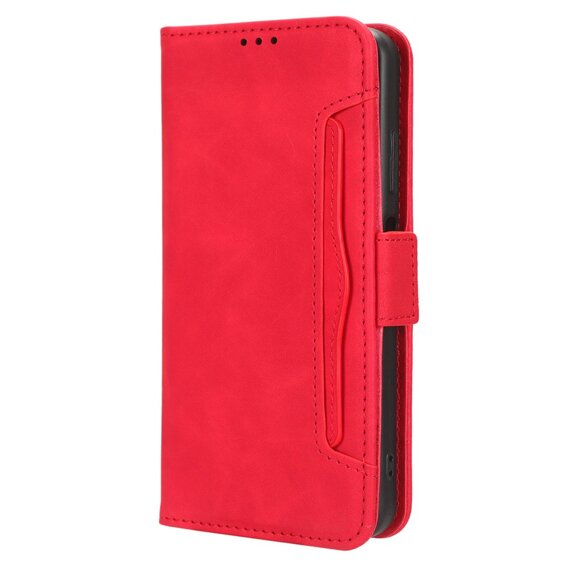 Pattintható tok a Xiaomi Redmi 13, Card Slot, piros