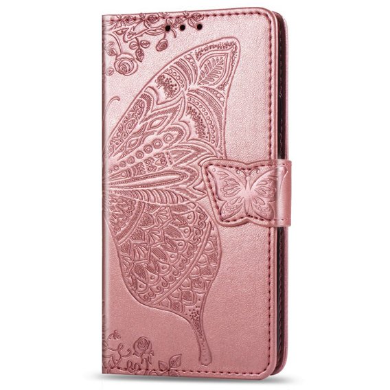 Pattintható tok a Xiaomi Redmi 9A, Butterfly, rózsaszín rose gold