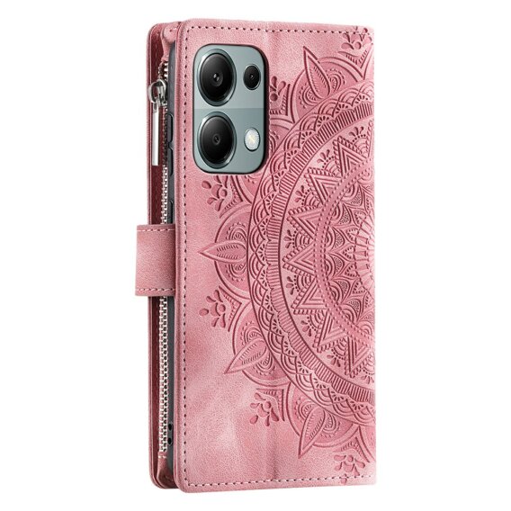 Pattintható tok a Xiaomi Redmi Note 13 Pro 4G, Mandala, rózsaszín rose gold