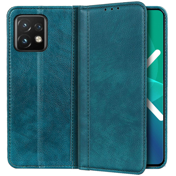 Telefontok a Motorola Edge 40 Pro 5G, Wallet Litchi Leather, zöld