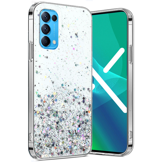 Telefontok a OPPO Reno 5 5G, Glittery, átlátszó