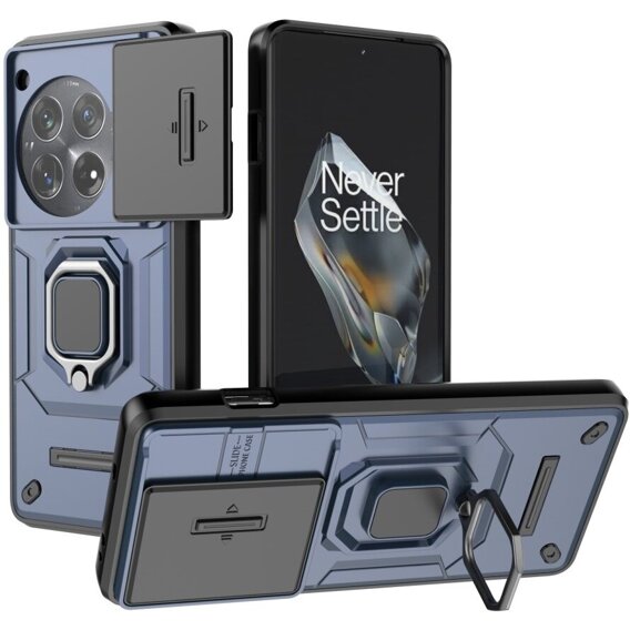 Telefontok a OnePlus 12 5G, KickStand Camera Lens, kék