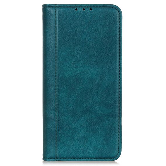 Telefontok a OnePlus 12 5G, Wallet Litchi Leather, zöld