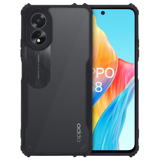 Telefontok a Oppo A58 4G, AntiDrop Hybrid, fekete