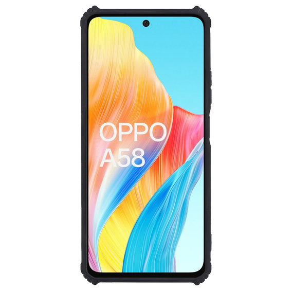 Telefontok a Oppo A58 4G, AntiDrop Hybrid, fekete