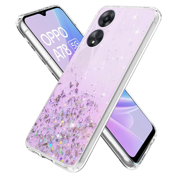 Telefontok a Oppo A78 5G, Glittery, lila