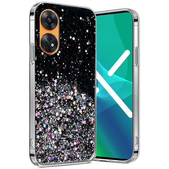 Telefontok a Oppo Reno8 T, Glittery, fekete