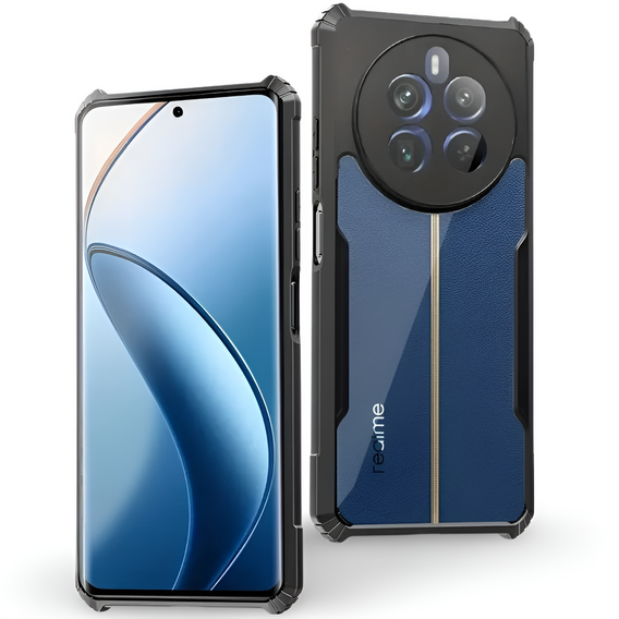 Telefontok a Realme 12+ Plus 5G, AntiDrop Hybrid, fekete