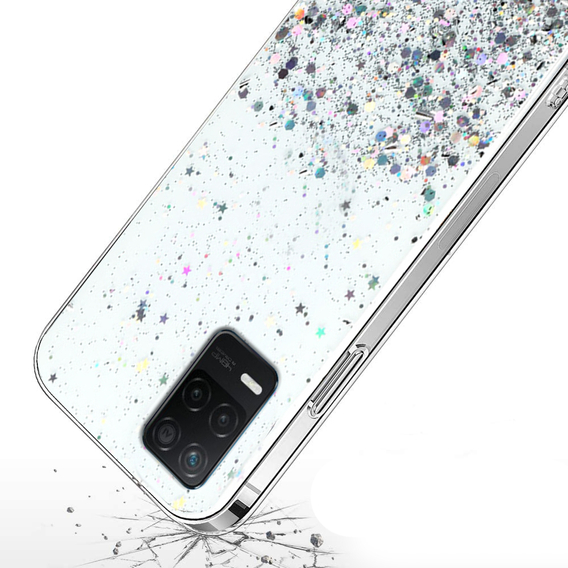 Telefontok a Realme 8 5G, Glittery, átlátszó