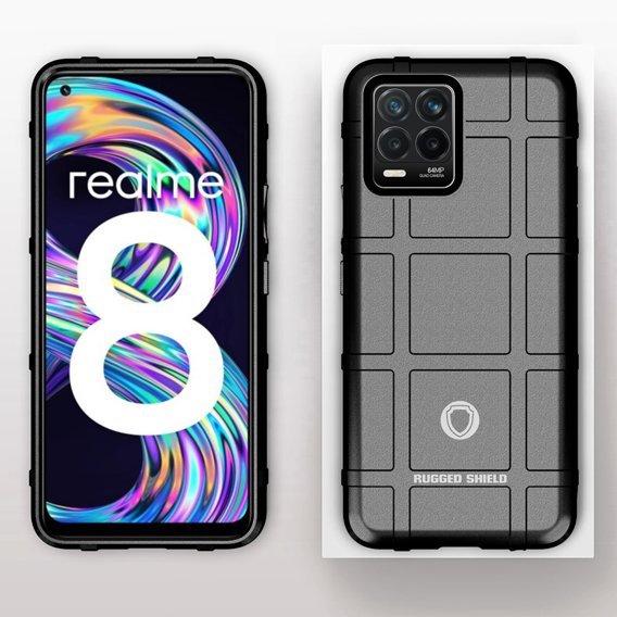 Telefontok a Realme 8/8 Pro, Rugged Shield, fekete