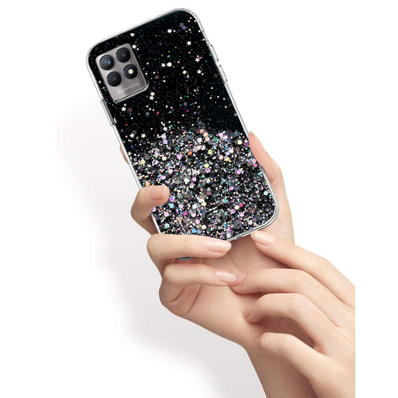 Telefontok a Realme 8i, Glittery, fekete