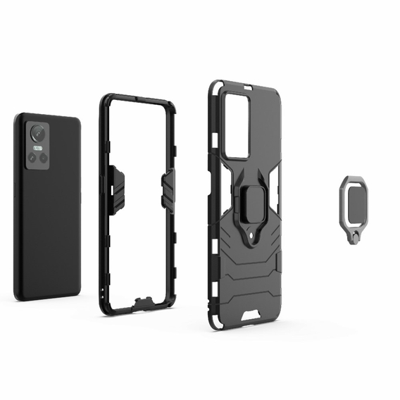 Telefontok a Realme GT Neo 3, Kickstand Ring, fekete