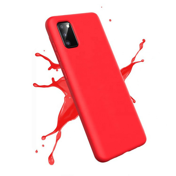 Telefontok a Samsung Galaxy A02s, Silicone Lite, piros