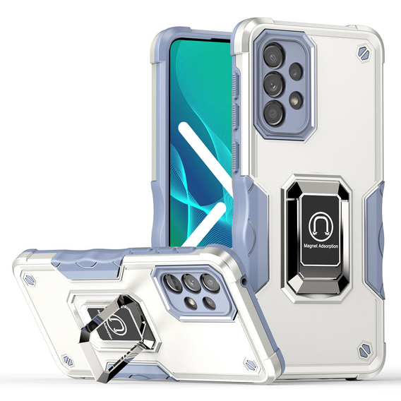 Telefontok a Samsung Galaxy A33 5G, Dual-Layer Armor, ezüst