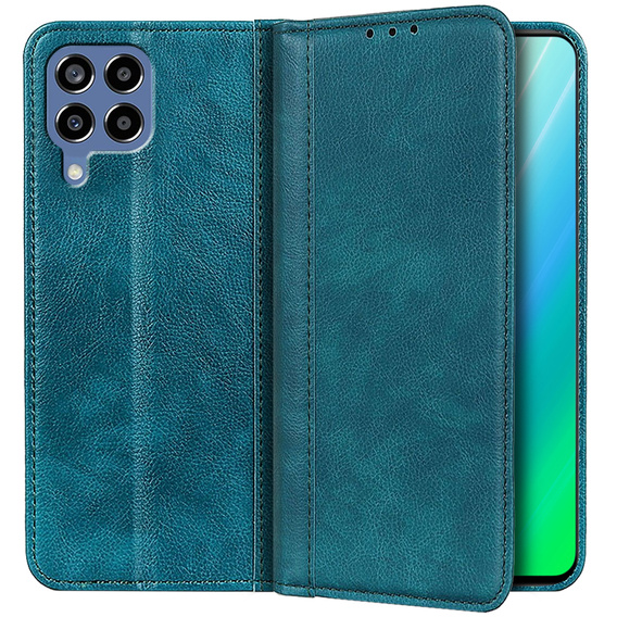 Telefontok a Samsung Galaxy M33 5G, Wallet Litchi Leather, zöld