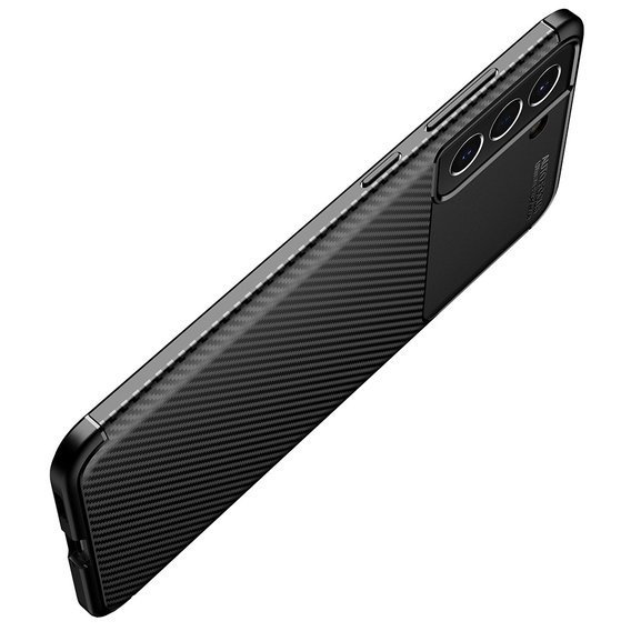 Telefontok a Samsung Galaxy S21 FE, Carbon Gel, fekete