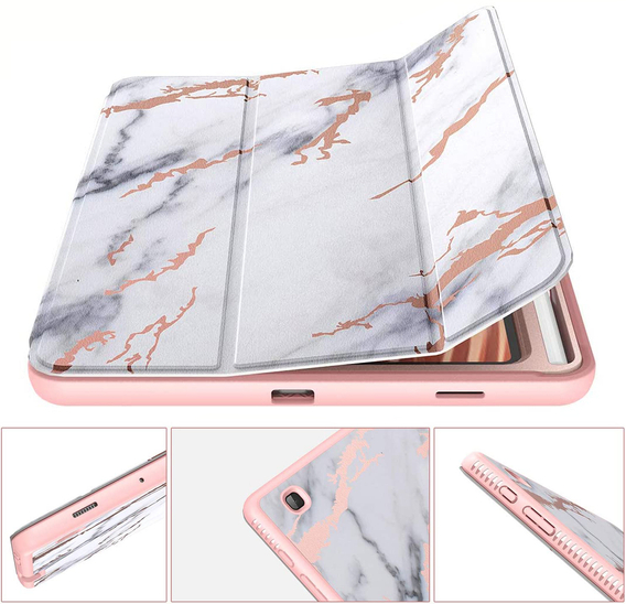 Telefontok a Samsung Galaxy Tab S6 Lite, Suritch Full Body Marble, rózsaszín