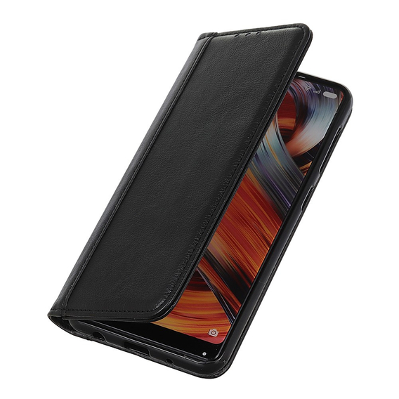 Telefontok a Sony Xperia 10 V, Wallet Litchi Leather, fekete