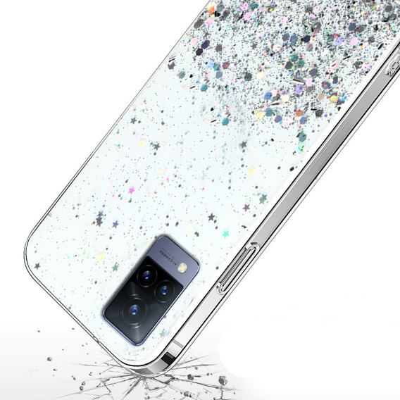 Telefontok a Vivo V21 5G, Glittery, átlátszó